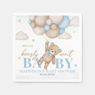 Wir können frühzeitig abwarten Babydusche Papier N Serviette
