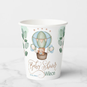 wir können frühzeitig abwarten, Babydusche Pappbecher