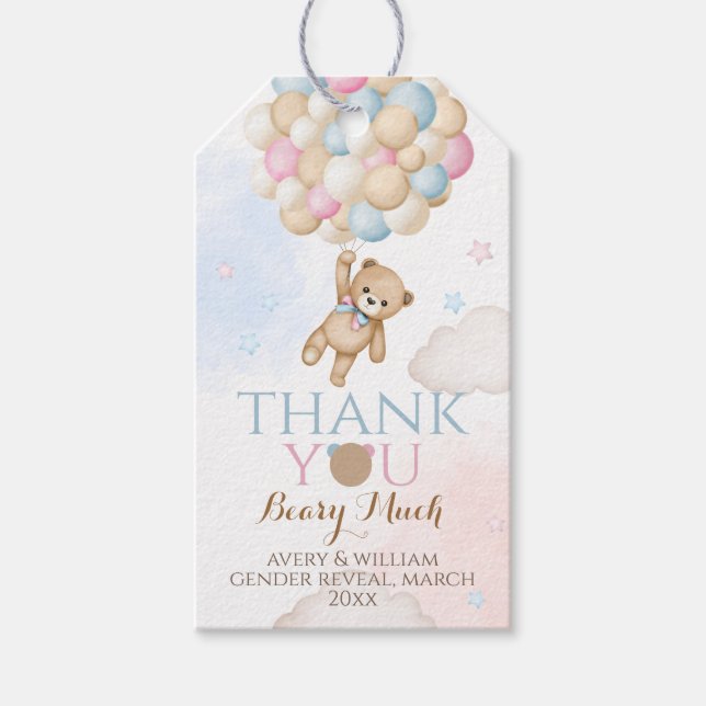 Wir können frühzeitig abwarten, bis das Geschlecht Geschenkanhänger (Vorderseite)