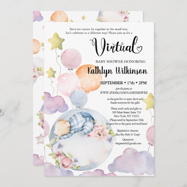 Wir können frühzeitig abwarten, bis Junge eine vir Einladung (Vorne/Hinten)