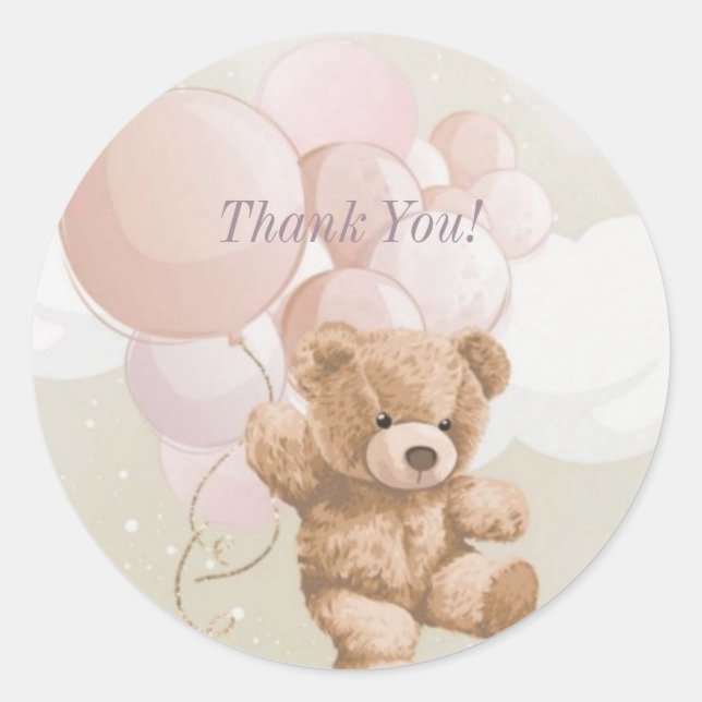 Wir können frühzeitig abwarten, danke runder aufkleber (Vorderseite)