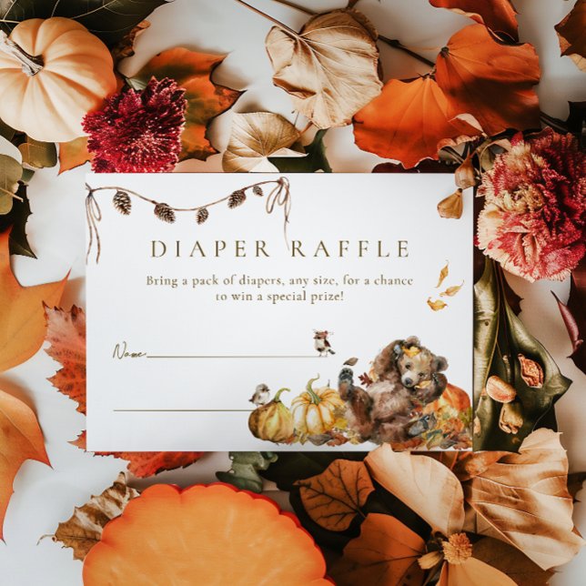 Wir können frühzeitig abwarten, Herbst-Wald-Babydu Begleitkarte (Von Creator hochgeladen)