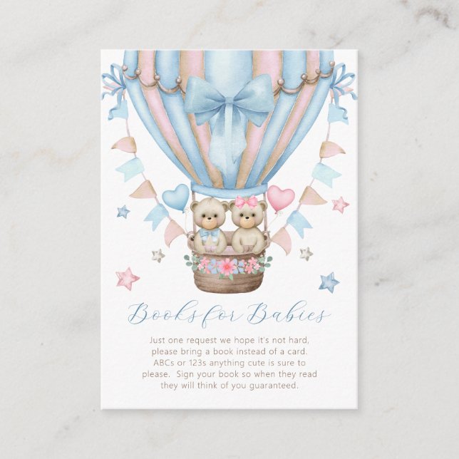 Wir können frühzeitig abwarten Junge Mädchen Twins Begleitkarte (Vorderseite)