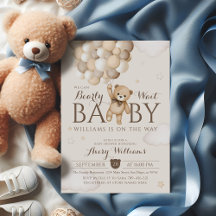 Wir können frühzeitig auf Balloon Bear Baby Dusche
