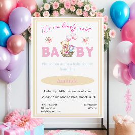 Wir können frühzeitig auf den Teddy eines kleinen  Einladung