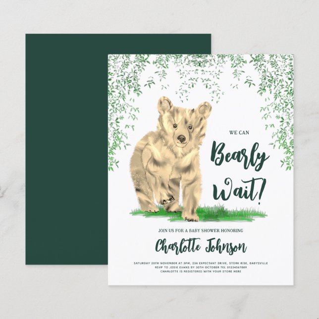 Wir können frühzeitig auf den Waldbärenkugel warte (Vorne/Hinten)