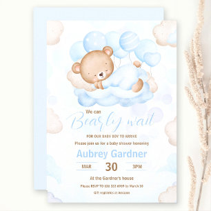 Wir können frühzeitig auf die Baby-Dusche warten Einladung