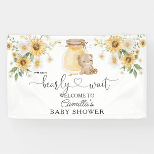 Wir können frühzeitig auf die Babydusche des Honey Banner