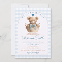 Wir können frühzeitig auf die Blue Gingham Bear Ba