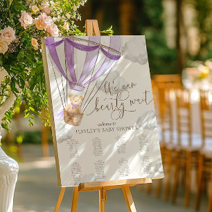 Wir können frühzeitig auf die Lilac Baby Duschkart Poster