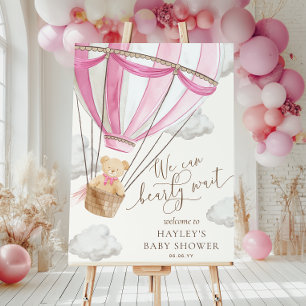 Wir können frühzeitig auf die Pink Hot Air Ballon Poster
