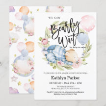 Wir können frühzeitig auf die Teddy Bear Babydusch