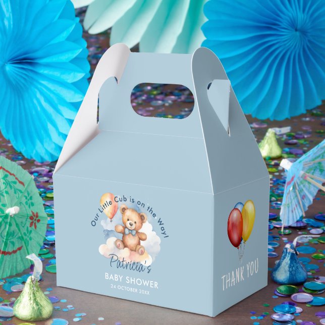 Wir können frühzeitig auf die Teddy Bear Babydusch Geschenkschachtel (Party)