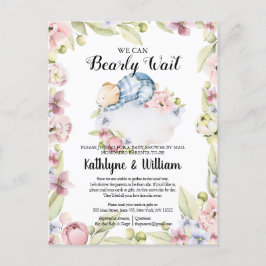 Wir können frühzeitig auf die Teddy Bear Babydusch Postkarte