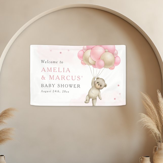 Wir können frühzeitig auf die Teddy Bear Girl Baby Banner (Von Creator hochgeladen)