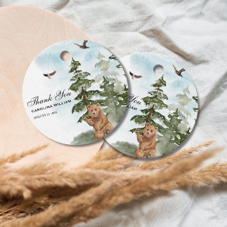 Wir können frühzeitig auf die Watercolor Woodland  Geschenkanhänger