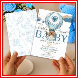 Wir können frühzeitig auf Dusty Blue warten Einladung