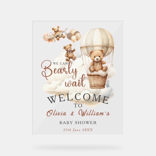 Wir können frühzeitig auf ein neutrales Boho-Gesch Acrylschild (Vorderseite)