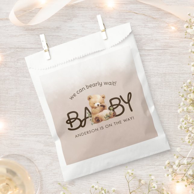 Wir können frühzeitig auf eine Aquarellendusche wa Geschenktütchen (Ausgeschnitten)