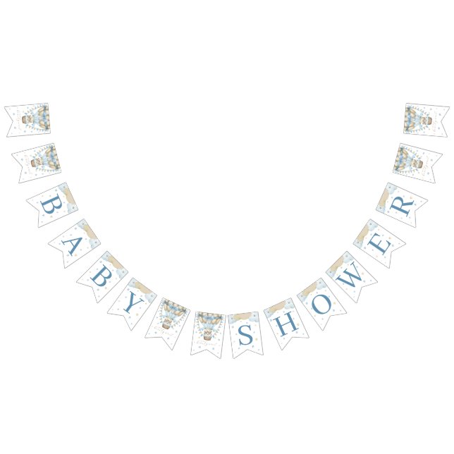 Wir können frühzeitig auf eine Babydusche mit zwei Wimpelkette (Alle)
