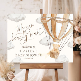 Wir können frühzeitig auf eine Babydusche warten Poster