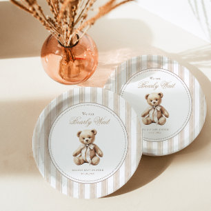 Wir können frühzeitig auf eine elegante Babydusche Pappteller