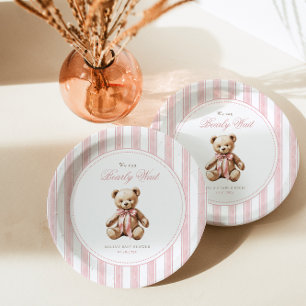 Wir können frühzeitig auf eine elegante Babydusche Pappteller