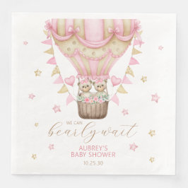 Wir können frühzeitig auf eine kleine Babydusche w Serviette