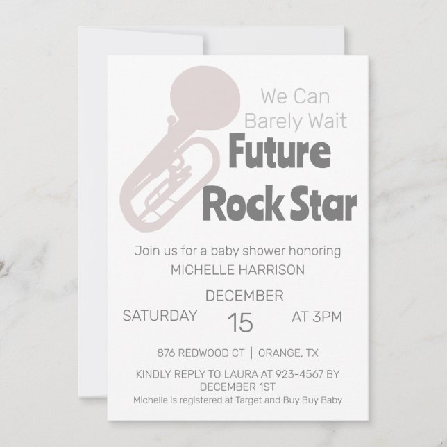 Wir können frühzeitig auf eine neutrale Baby-Dusch Einladung (Vorderseite)