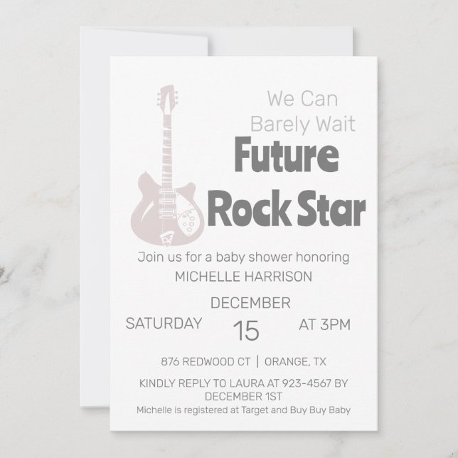 Wir können frühzeitig auf eine neutrale Baby-Dusch Einladung (Vorderseite)