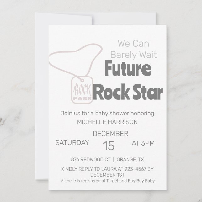 Wir können frühzeitig auf eine neutrale Baby-Dusch Einladung (Vorderseite)