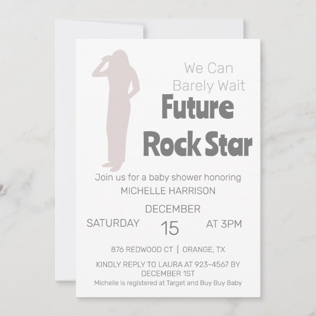 Wir können frühzeitig auf eine neutrale Baby-Dusch Einladung (Vorderseite)