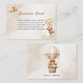 Wir können frühzeitig auf eine neutrale Babydusche Begleitkarte