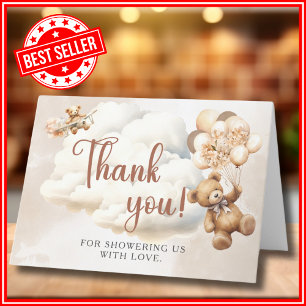 Wir können frühzeitig auf eine neutrale Babydusche Dankeskarte