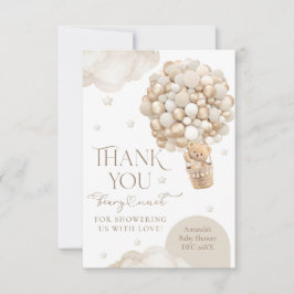 Wir können frühzeitig auf eine neutrale Babydusche Dankeskarte