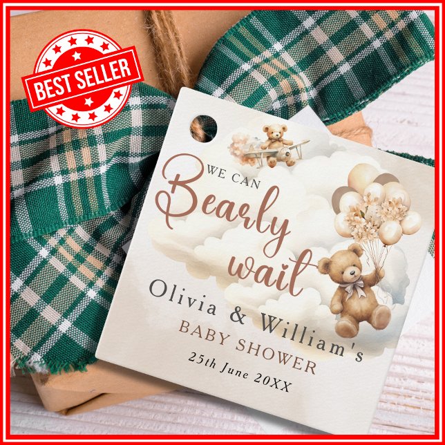 Wir können frühzeitig auf eine neutrale Babydusche Geschenkanhänger (Von Creator hochgeladen)