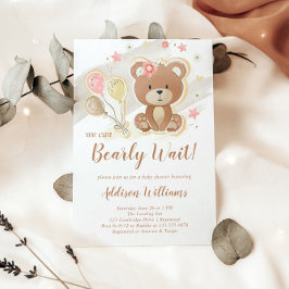Wir können frühzeitig auf eine Teddy Bear Baby Dus Einladung
