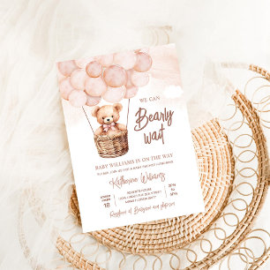 Wir können frühzeitig auf eine Teddy Bear Baby Dus Einladung