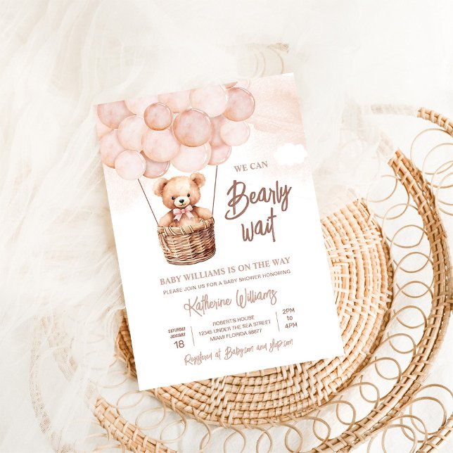 Wir können frühzeitig auf eine Teddy Bear Baby Dus Einladung (Von Creator hochgeladen)