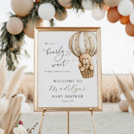 Wir können frühzeitig auf eine Teddy Bear Baby Dus Poster