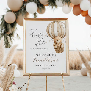 Wir können frühzeitig auf eine Teddy Bear Baby Dus Poster