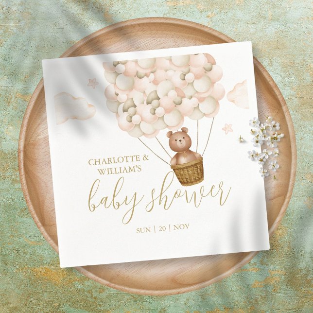 Wir können frühzeitig auf eine Teddy Bear Baby Dus Serviette (Von Creator hochgeladen)