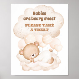 Wir können frühzeitig auf Niedlichen Bärenneutrali Poster