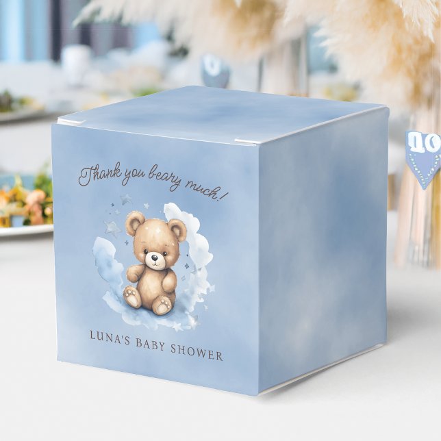 Wir können frühzeitig auf Pastel Blue Baby Dusche  Geschenkschachtel (Von Creator hochgeladen)