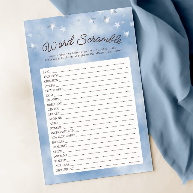 Wir können frühzeitig auf Pastellblauer Word-Scram (Von Creator hochgeladen)