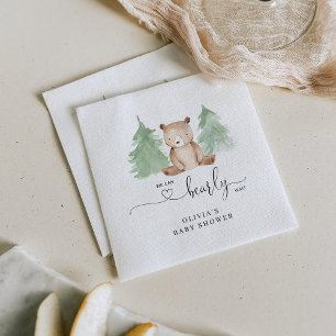 Wir können frühzeitig Babydusche warten Serviette