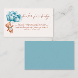 Wir können frühzeitig Blue Balloons für Baby abwar Begleitkarte