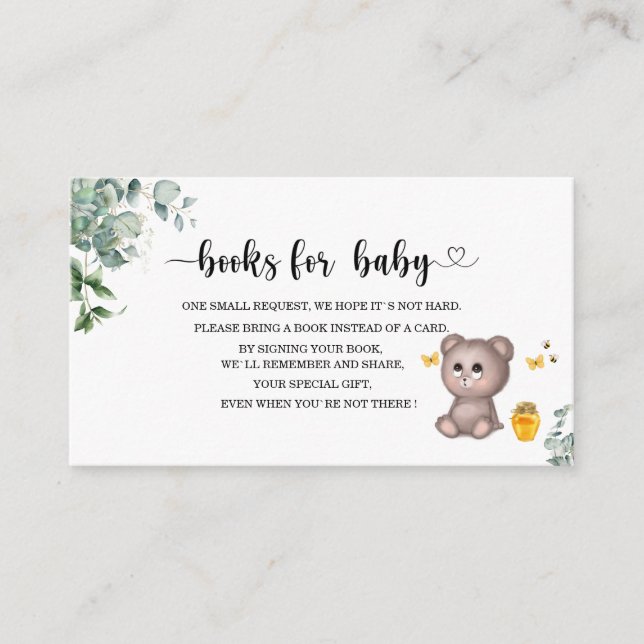 Wir können frühzeitig Bücher für die Babyschale wa Begleitkarte (Vorderseite)