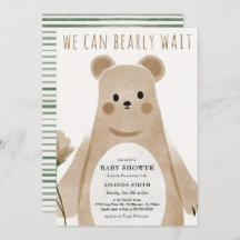 Wir können frühzeitig die Babydusche von Bear Boho