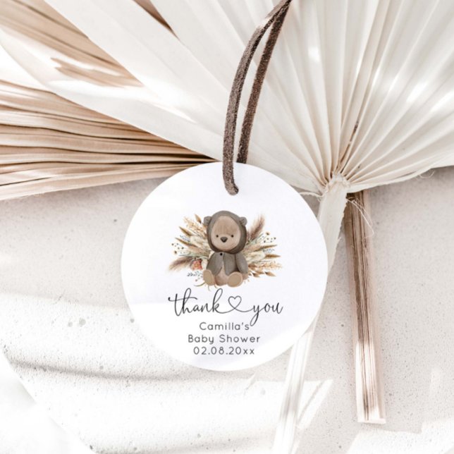 Wir können frühzeitig die Boho Bear Baby Dusche ab Geschenkanhänger (Von Creator hochgeladen)